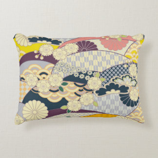 Cherry Blossom Japanisch Floral Red White Dekokissen