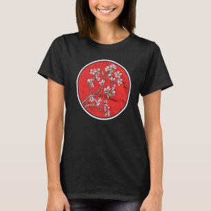 Cherry Blossom Japanische Flagge Sakura Tree Japan T-Shirt