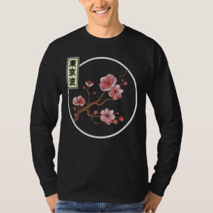 Cherry Blossom Japanischer Sakura Baumkreis Japan  T-Shirt