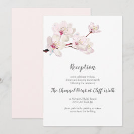 Cherry Blossom Japanischer Sakura Hochzeitempfang Einladung