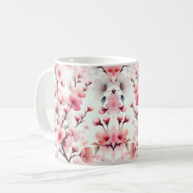 Cherry Blossom Kaffeetasse (Vorderseite Links)