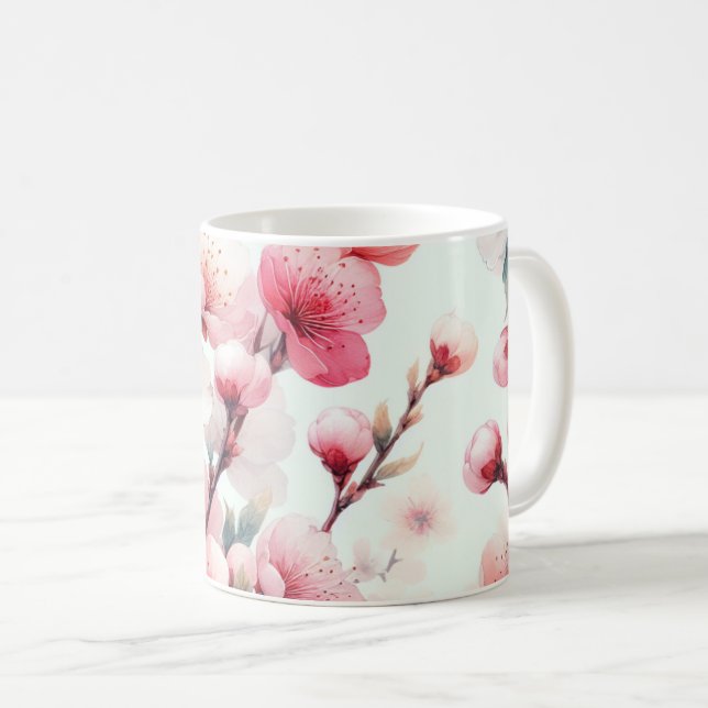 Cherry Blossom Kaffeetasse (VorderseiteRechts)