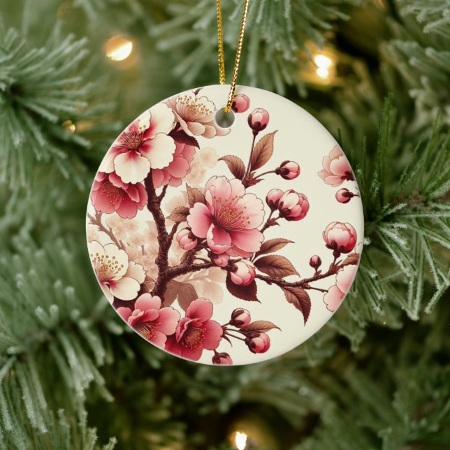 Cherry Blossom Keramik Ornament (Baum)