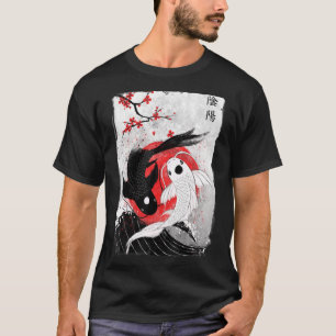 Cherry Blossom Koi Carp Fisch Japanischer Sakura T-Shirt