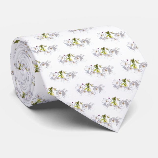 Cherry Blossom Krawatte Frühjahrsblüte Lucky Neckt (Gerollt)