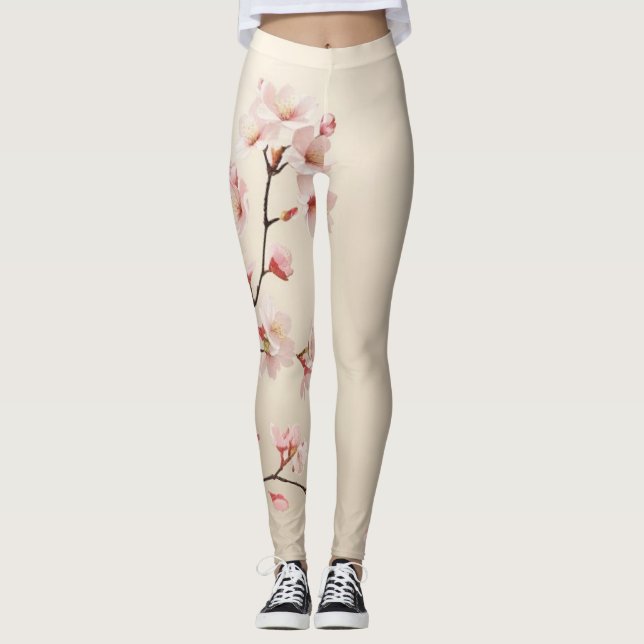 Cherry Blossom Leggings (Vorderseite)