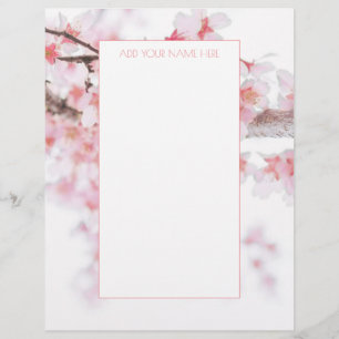 CHERRY BLOSSOM LETTERHEAD BRIEFBOGEN