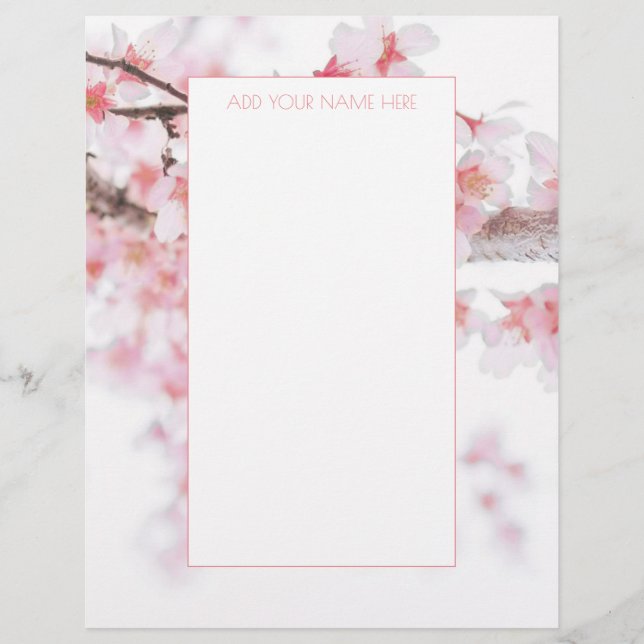 CHERRY BLOSSOM LETTERHEAD BRIEFBOGEN (Vorderseite)