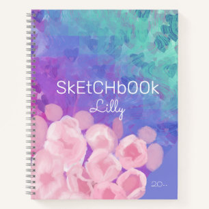 Cherry Blossom Liebe Spring Energy Wave Sketchbook Notizbuch