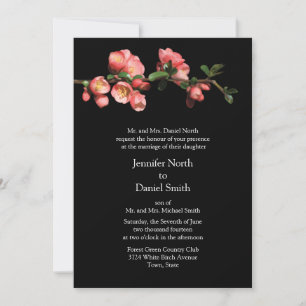 Cherry Blossom Modèle de mariage Invitations