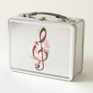 Cherry Blossom Music Metall Brotdose