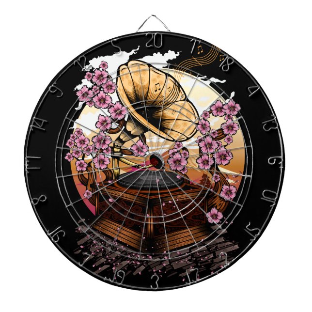 Cherry Blossom Musical Dartscheibe (vorne)