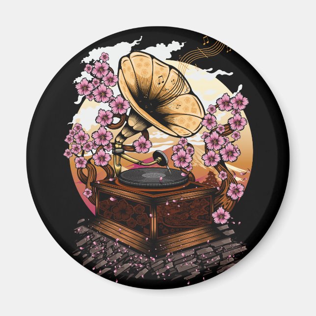 Cherry Blossom Musical Magnet (Vorne)