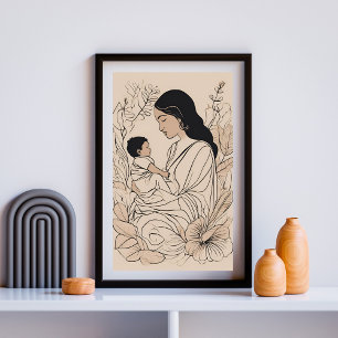 Cherry Blossom Mutter - Ein Augenblick der Liebe u Poster