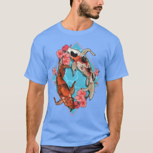 Cherry Blossom Nishikigoi Japanischer Fisch Koi Ca T-Shirt