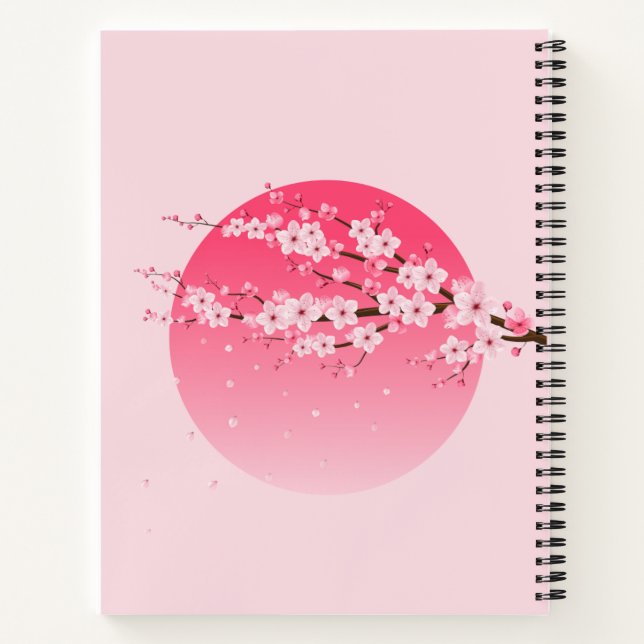 Cherry Blossom Notizbuch (Rückseite)