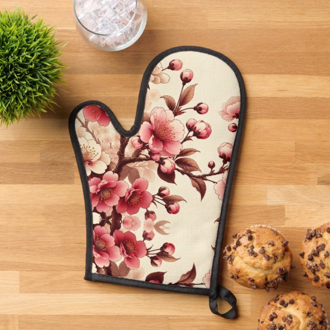 Cherry Blossom Ofenhandschuh (Oben unten)