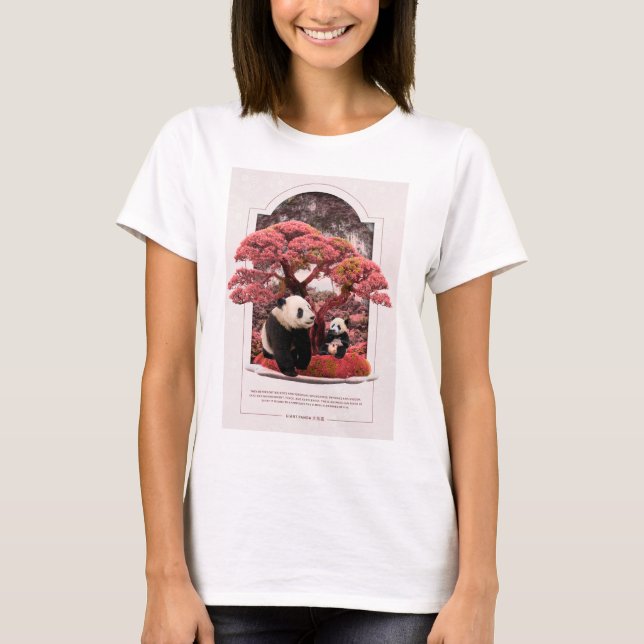 Cherry Blossom Panda T-Shirt (Vorderseite)