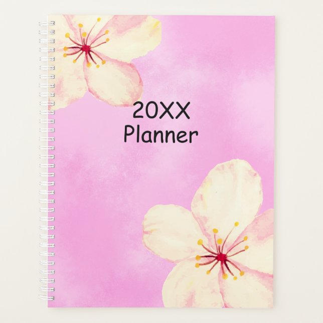 Cherry Blossom Personnaliser le planificateur (Devant)