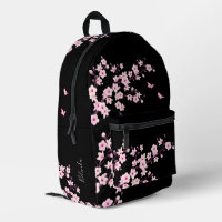 Cherry Blossom Pink Black Monogram