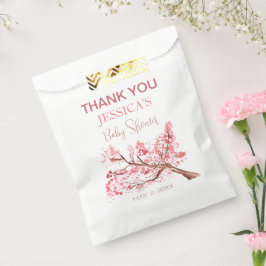 Cherry Blossom Pink Blume Baby Shower Girl Geschenktütchen