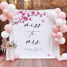 Cherry Blossom Pink Butterfly Brautparty