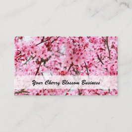 Cherry Blossom Pink Floral Art Visitenkarte