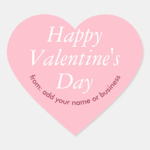 Cherry Blossom Pink Heart Valentine Sticker