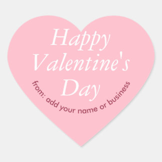 Cherry Blossom Pink Heart Valentine Sticker