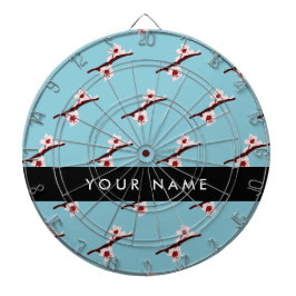 Cherry Blossom, Pink Sakura, Ihr Name Dartscheibe