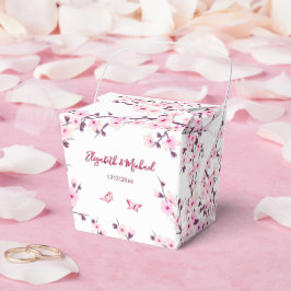 Cherry Blossom Pink White Custom Wedding  Geschenkschachtel