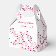 Cherry Blossom Pink White Custom Wedding