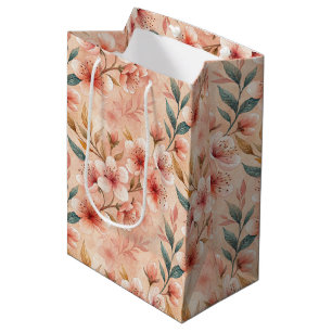 Cherry Blossom Print Geschenktasche Mittlere Geschenktüte