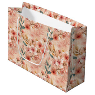 Cherry Blossom Print Large Gift Bag Große Geschenktüte