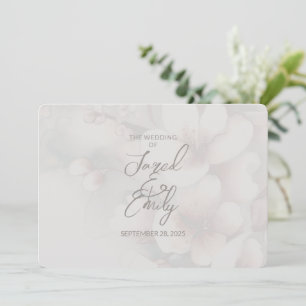 Cherry Blossom QR Code Faire-part de mariage