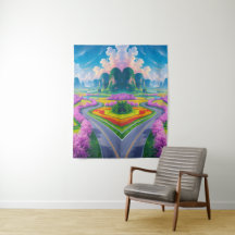 "Cherry Blossom Reise - Traum Landschaft Kunst