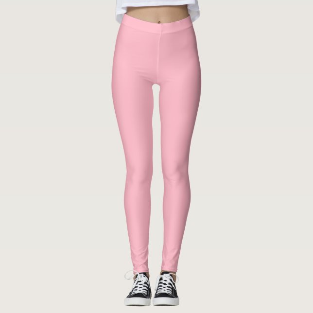 Cherry Blossom Rosa Farbe Leggings (Vorderseite)