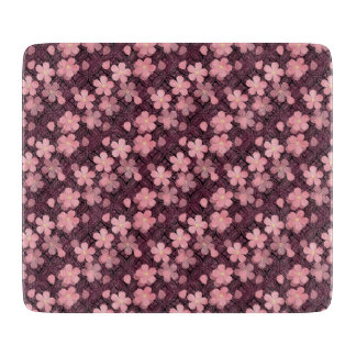 Cherry Blossom Rosa und Wein Modernes Schnittboard Schneidebrett