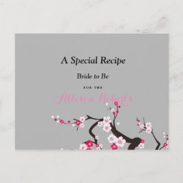 Cherry Blossom Rosa Weißes Brautparty Rezept Postkarte