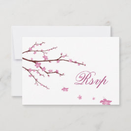 Cherry Blossom RSVP Karten für Hochzeiten
