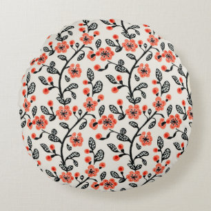Cherry Blossom Rundes Kissen