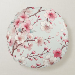 Cherry Blossom Rundes Kissen