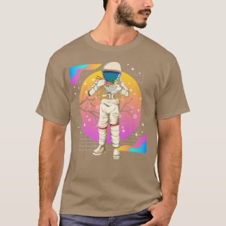 Cherry Blossom Sakura 80s Vaporwave Space Ramen As T-Shirt