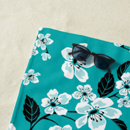 CHERRY BLOSSOM - SAKURA (AQUAMARIN) STRANDTUCH