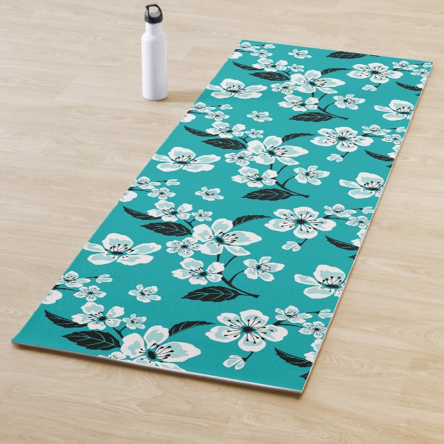 CHERRY BLOSSOM - SAKURA (AQUAMARIN) YOGAMATTE (Beispiel)