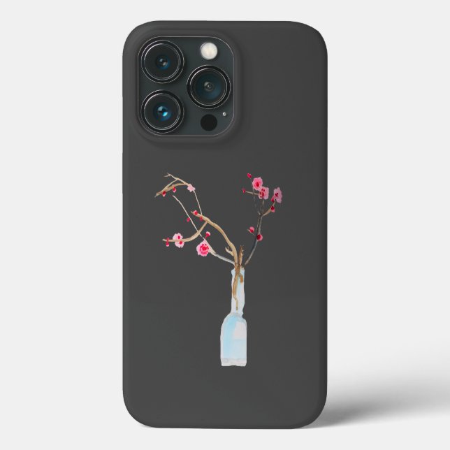 Cherry Blossom Sakura Aquarellkunst Case-Mate iPhone Hülle (Rückseite)