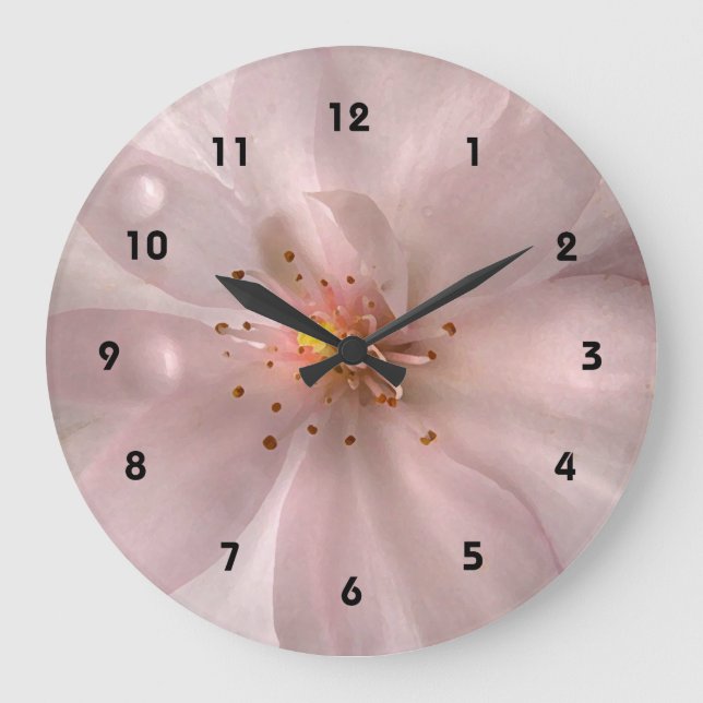 Cherry Blossom Sakura Blume Uhr (Vorderseite)