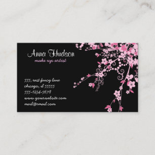 Cherry Blossom, Sakura, Floristina, Blume Shop Visitenkarte