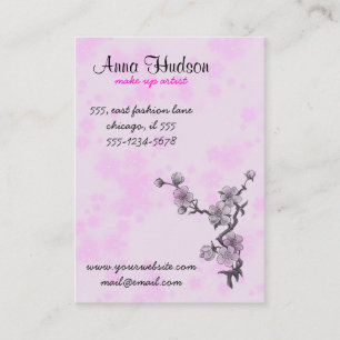 Cherry Blossom, Sakura, Floristina, Blume Shop Visitenkarte