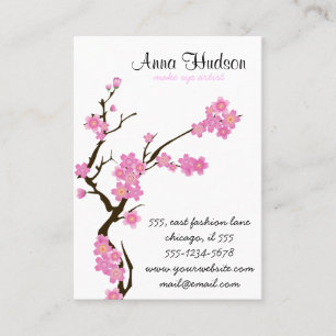 Cherry Blossom, Sakura, Floristina, Blume Shop Visitenkarte